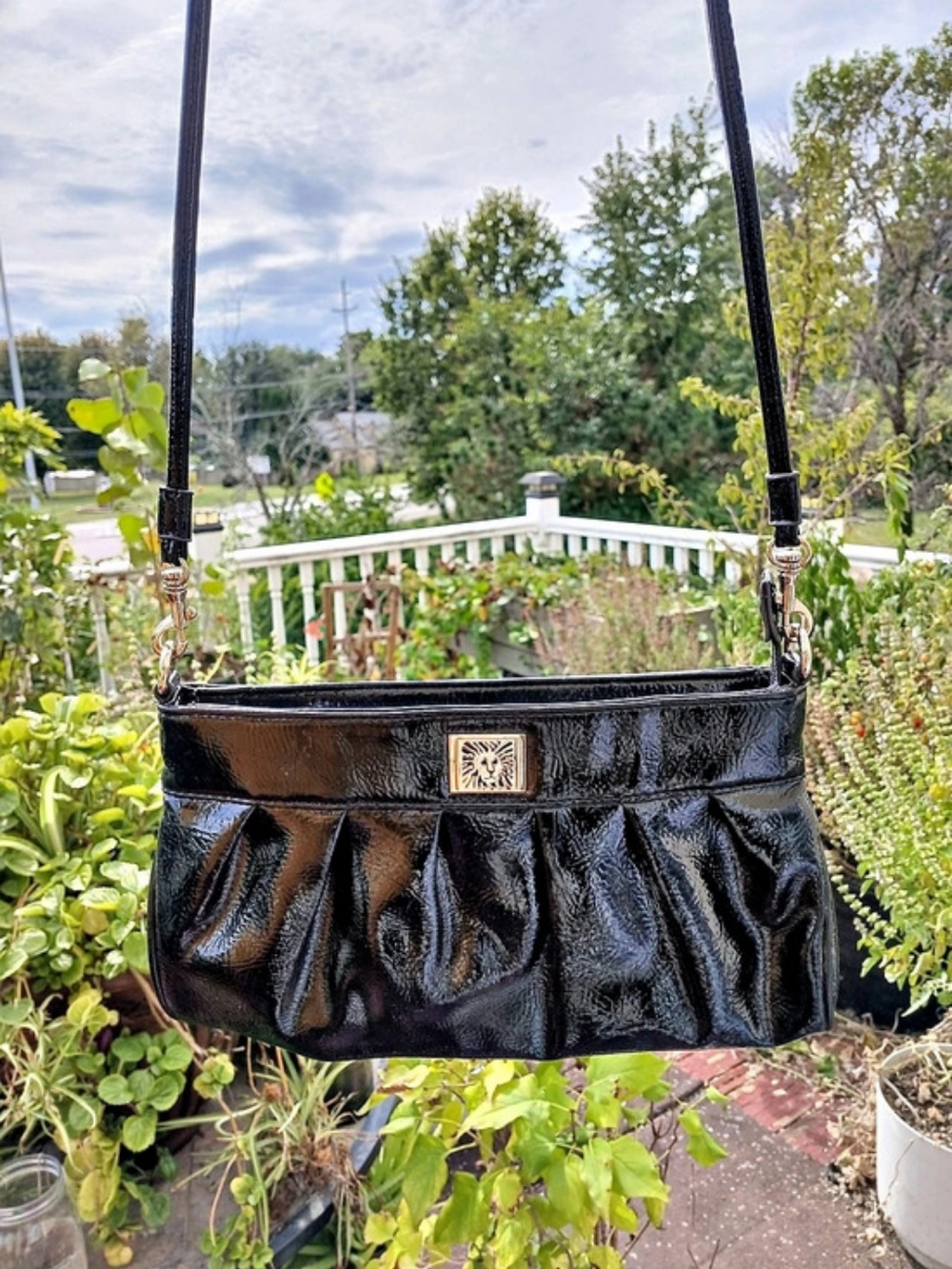 Anne Klein Black Crossbody Bag